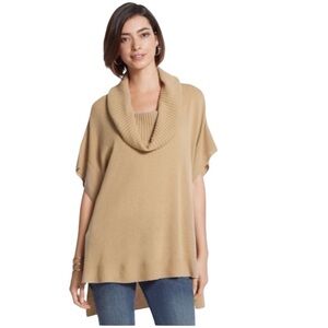 Chico’s Carmel Cowl Neck Sweater = Plus Size 16/18
